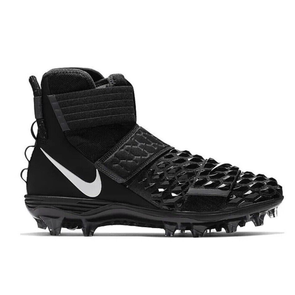 Nike Force Savage Elite 2 Football Cleats Triple Black AH3999 001 Men's Size 17